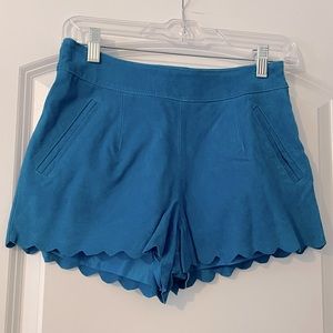 Blue Suede Shorts
